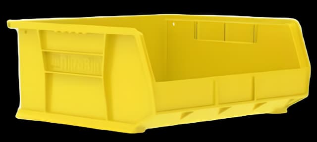 Storage Bin AkroBins® Yellow Plastic 7 X 14-3/4 X 16-1/2 Inch - 30250YELLO