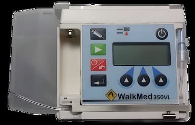 WalkMed 350VL Ambulatory Infusion Pump with 9 Volt Alkaline Battery