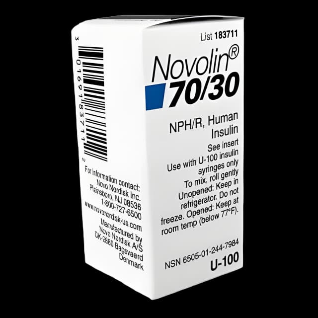 Novolin® 70/30 NPH, Human Insulin Isophane / Regular Human Insulin 70 U - 30 U / mL Injection Multiple-Dose Vial 10 mL