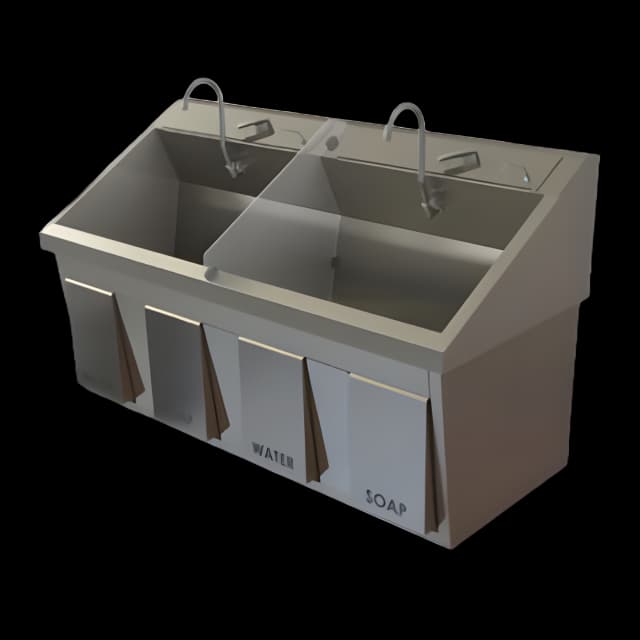 Surgical Scrub Sink SS64 Series Dual Bay - SS64
