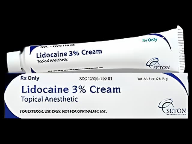 Lidocaine HCl 3% Cream Tube 28.3 Gram