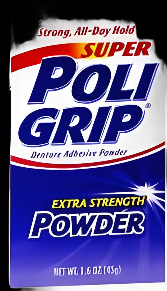 Denture Adhesive Super Poligrip® Powder 1.6 oz.