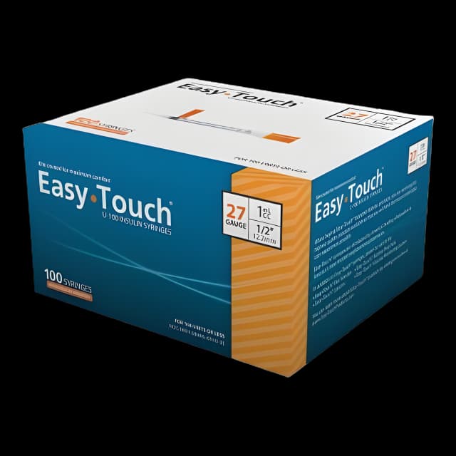 EasyTouch 1 mL 27G Insulin Syringe - MicroPoint Technology