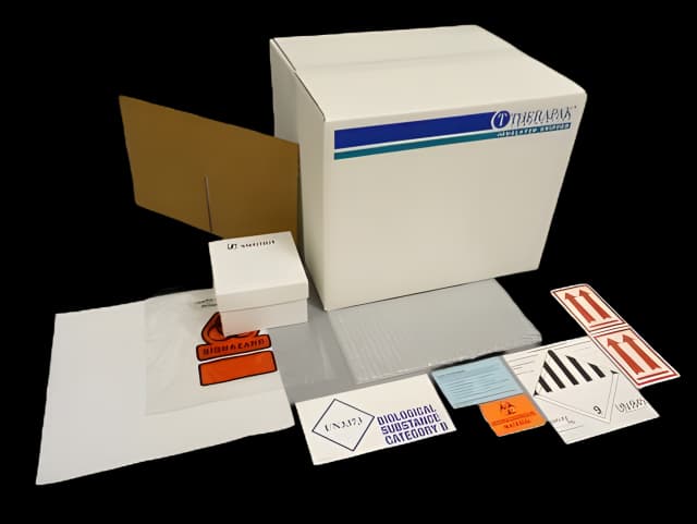 Shipping System Therapak® 9 X 10 X 12 Inch 81 Vials For Frozen Specimens