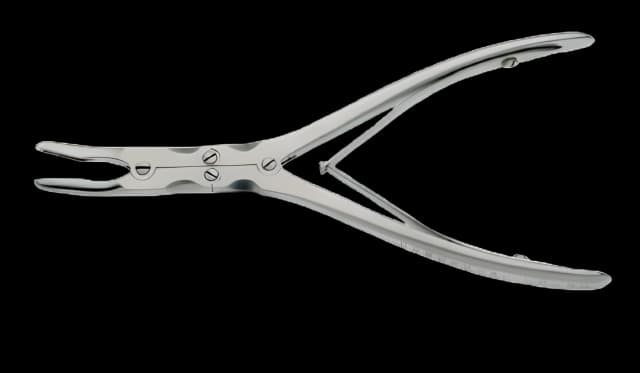 Bone Rongeur BR Surgical Beyer Curved Double Spring Plier Type Handle 7 Inch Length
