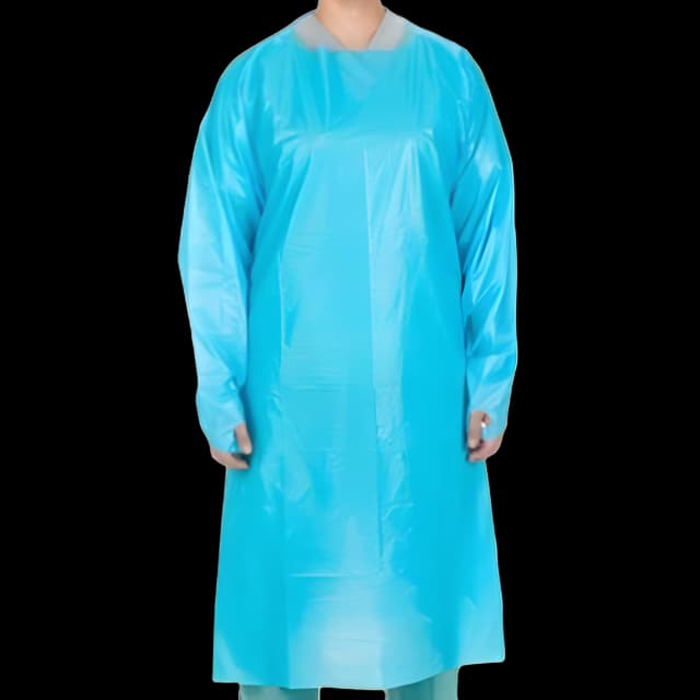 Protective Procedure Gown Cardinal Health™ One Size Fits Most Blue NonSterile Not Rated Disposable