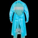 Protective Procedure Gown Cardinal Health™ One Size Fits Most Blue NonSterile Not Rated Disposable