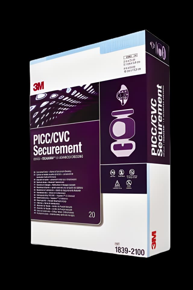 PICC/CVC Securement Device + Tegaderm™ I.V. Advanced Securement Dressing 3M™ Tegaderm™ Film 4 X 6-1/8 Inch Sterile