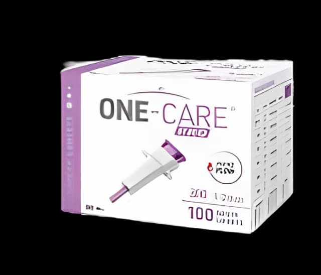 Safety Lancet ONE-CARE® 30 Gauge Retractable Push Button Activation Finger