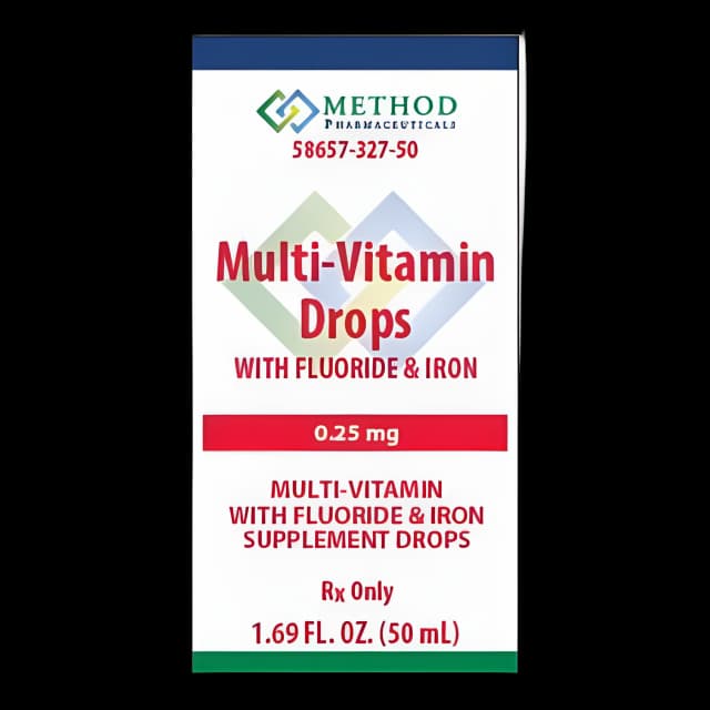Pediatric Multivitamin with Fluoride & Iron Drops - 50mL