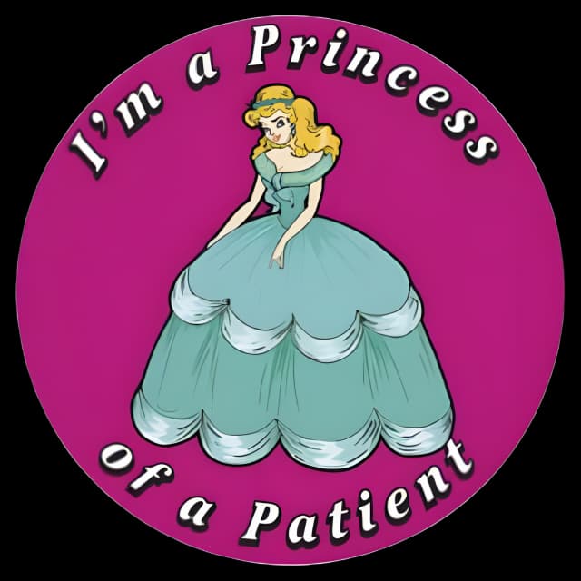 Tabbies® 100 per Roll I'm a Princess Sticker 1-3/4 Inch