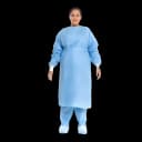 Protective Procedure Gown Halyard X-Large Blue NonSterile Not Rated Disposable