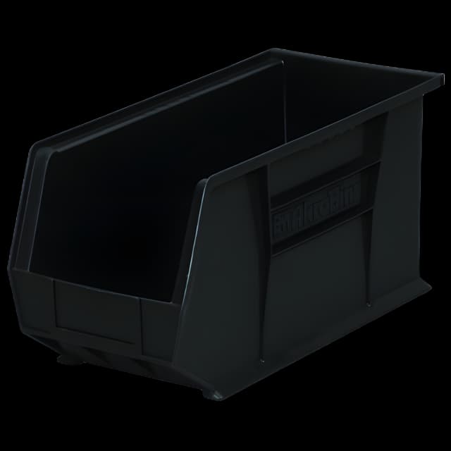 Storage Bin AkroBins® Black Plastic 8-1/4 X 9 X 18 Inch