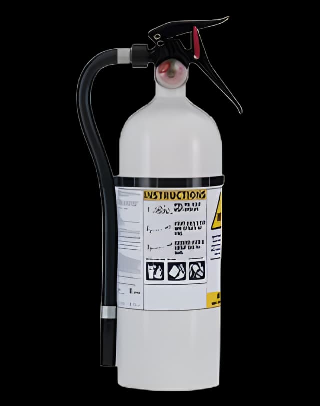MRI Certified Fire Extinguisher White Class A, Class B, Class C