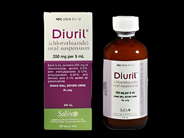Diuril® Chlorothiazide 250 mg / 5 mL Suspension Bottle 8 oz.