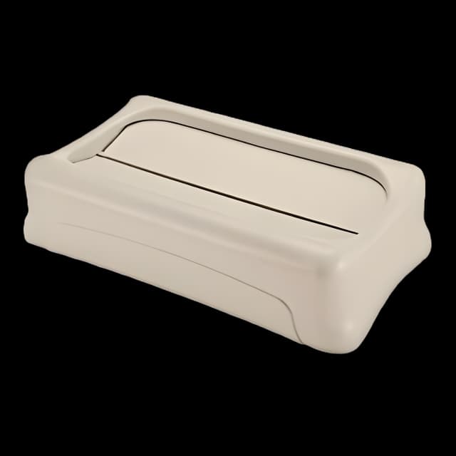 Trash Can Lid Rubbermaid® Slim Jim® Swing Top, Beige, Plastic, 11 X 21 Inch