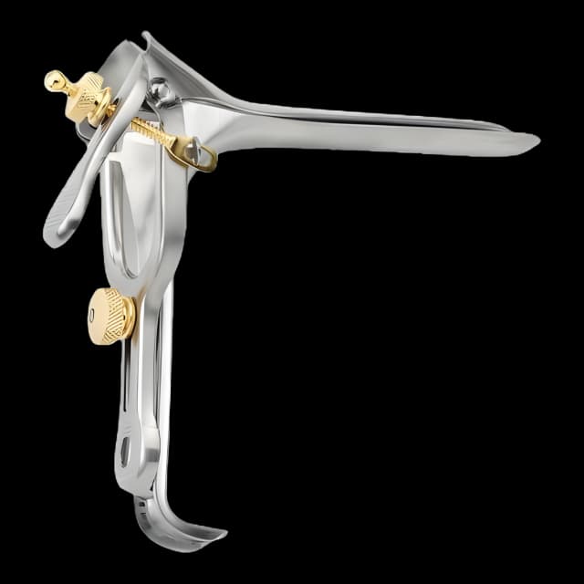 Vaginal Speculum MedGyn Pederson NonSterile Surgical Grade Stainless Steel X-Large Double Blade Duckbill Reusable Without Light Source Capability