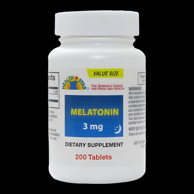 Geri-Care 3mg Melatonin Sleep Aid - 200 Tablets