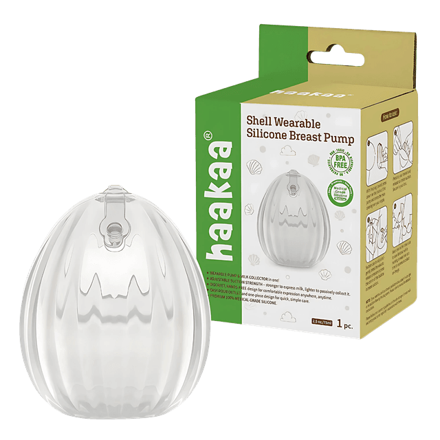 Shell Wearable Silicone Breast Pump - 2.5oz/75ml -  1pc