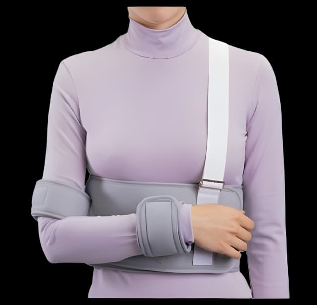 Shoulder / Arm Immobilizer PROCARE® One Size Fits Most Fiber Laminate Contact Closure Left or Right Arm