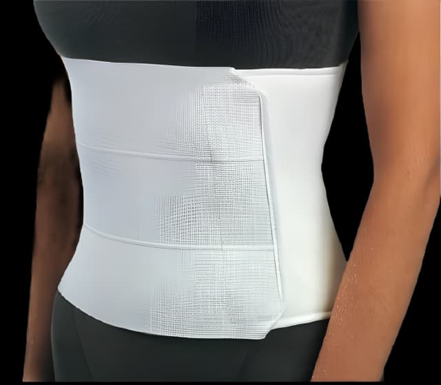 Abdominal Binder ProCare® Premium One Size Fits Most Hook and Loop Closure 30 to 45 Inch Waist Circumference 12 Inch Height Adult - 79-89090