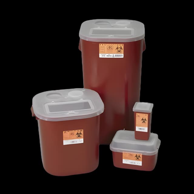 Sharps Container Sharps® Translucent Red Base 11-1/4 H X 10 W X 7 D Inch Horizontal Entry 2 Gallon