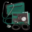 Reusable Aneroid / Stethoscope Set Veridian 27.9 to 41.6 cm Adult Cuff Dual Head General Exam Stethoscope - 02-12706