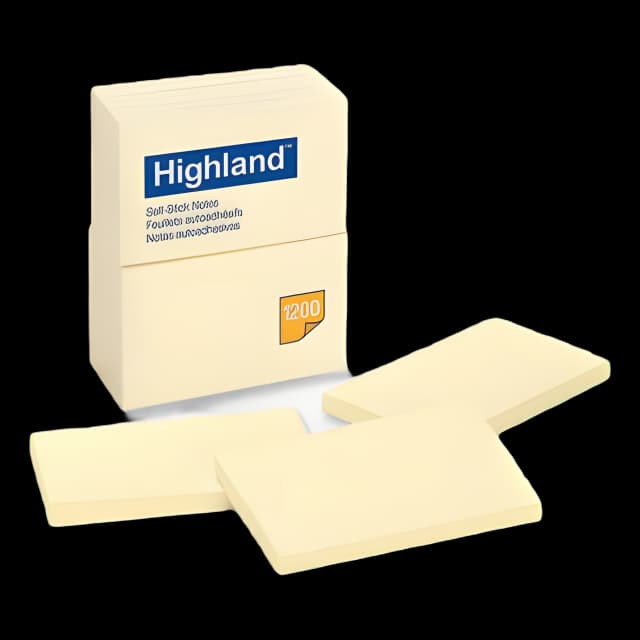 Self-Stick Notes, 3" x 5", Yellow, 100 Sheets/Pad, 12 Pads/Pack