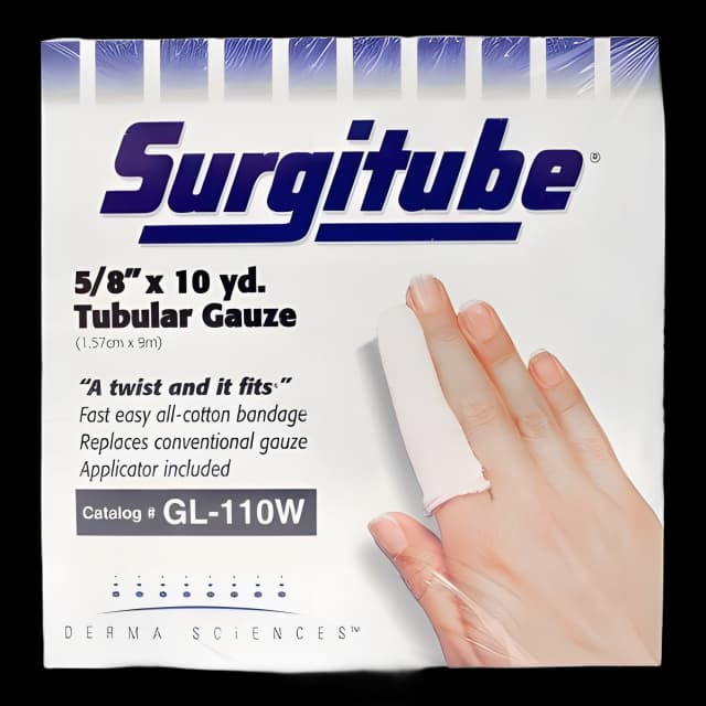 Tubular Retainer Dressing Surgitube® Cotton 5/8 Inch X 10 Yard Size 1 White Small Finger / Toe NonSterile