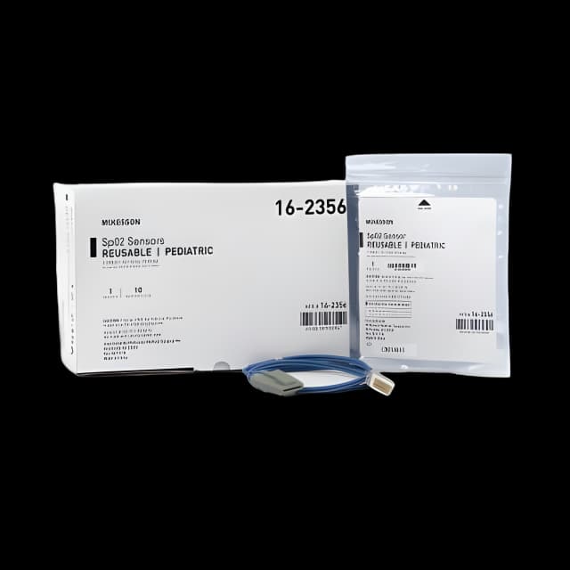 McKesson Pediatric Reusable SpO2 Sensor - Soft Finger Clip