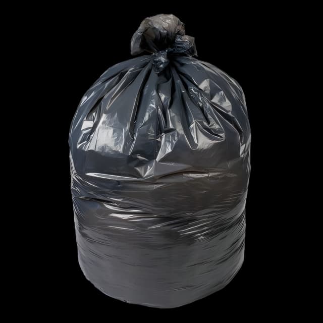 Trash Bag Colonial Bag 10 gal. Black LLDPE 0.35 mil 23 X 24 Inch X-Seal Bottom Flat Pack