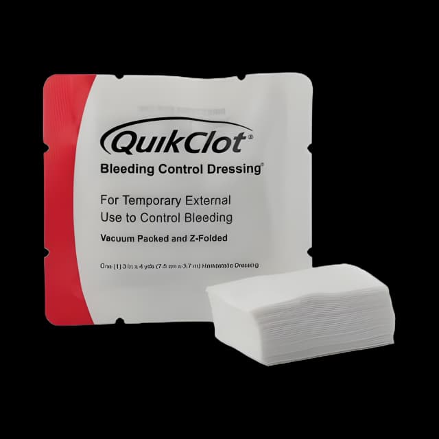 QuikClot Hemostatic Dressing 3x12 Ft - Rapid Bleeding Control