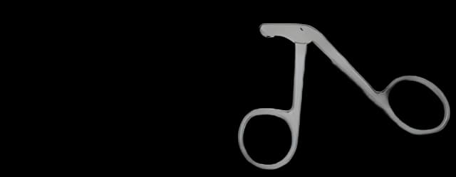 Nasal Scissors V. Mueller® 5-1/8 Inch Length Surgical Grade Stainless Steel NonSterile Finger Ring Handle Straight Blunt Tip / Blunt Tip