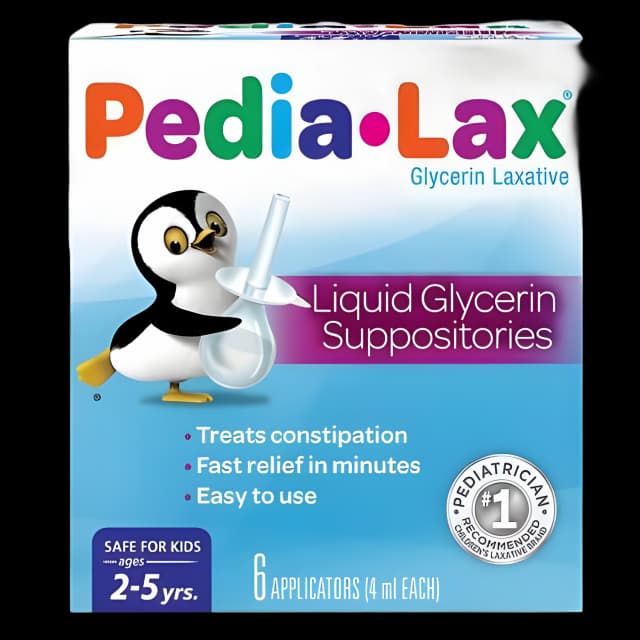 Laxative Pedia-Lax® Suppository 6 per Box 2.8 Gram Strength Glycerin
