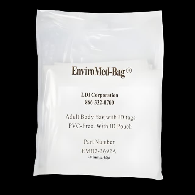 Post Mortem Bag EnviroMed-Bag® 36 W X 92 L Inch One Size Fits Most Olefin Film Zipper Closure, Envelope Style