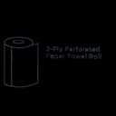 Kitchen Paper Towel Pacific Blue Select™ Perforated Roll 8-4/5 X 11 Inch - 27700