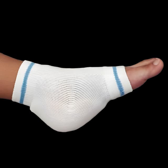 Heel / Elbow Protection Sleeve Rolyan® AM Regular White / Blue Trim