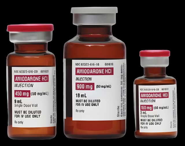 Amiodarone HCl 50 mg / mL Injection Single-Dose Vial 9 mL - 63323061609