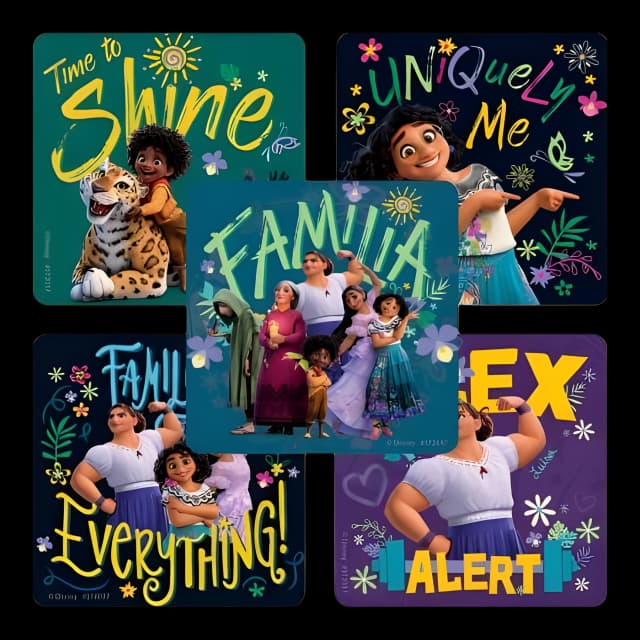 SmileMakers® 100 per Box Encanto Familia Sticker 2-1/2 Inch