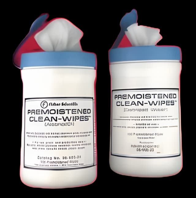Fisherbrand™ Clean-Wipes™ Surface Disinfectant Cleaner Premoistened Manual Pull Wipe 100 Count Canister Alcohol Scent NonSterile
