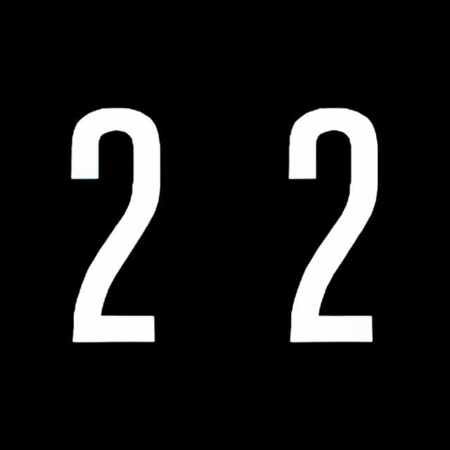 Pre-Printed Label Chart Tab Blue 2 | 2 White Numeric 1-7/8 Inch