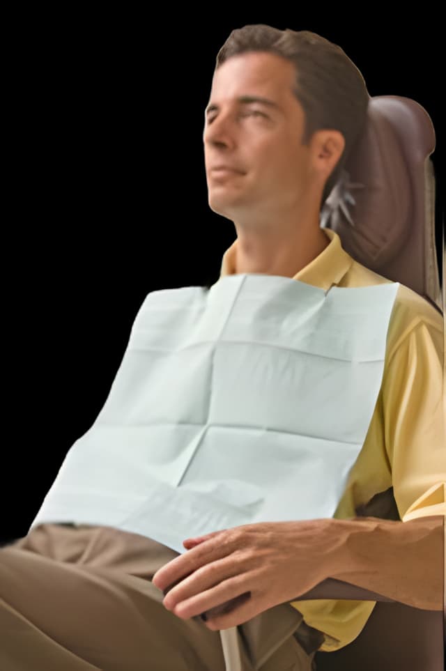 Dental Bib Aqua-Guard® 16-1/2 W X 19 L Inch Blue NonSterile