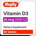 Major Pharmaceuticals Vitamin D3 25 mcg Tablets - 90 Count