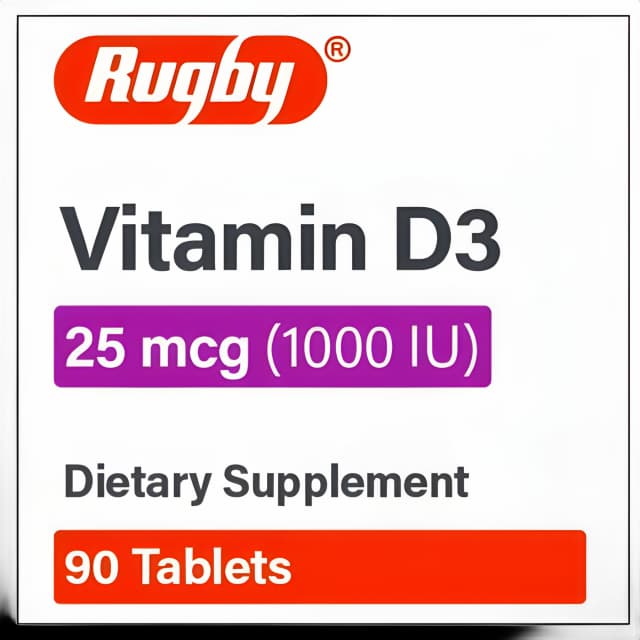 Major Pharmaceuticals Vitamin D3 25 mcg Tablets - 90 Count