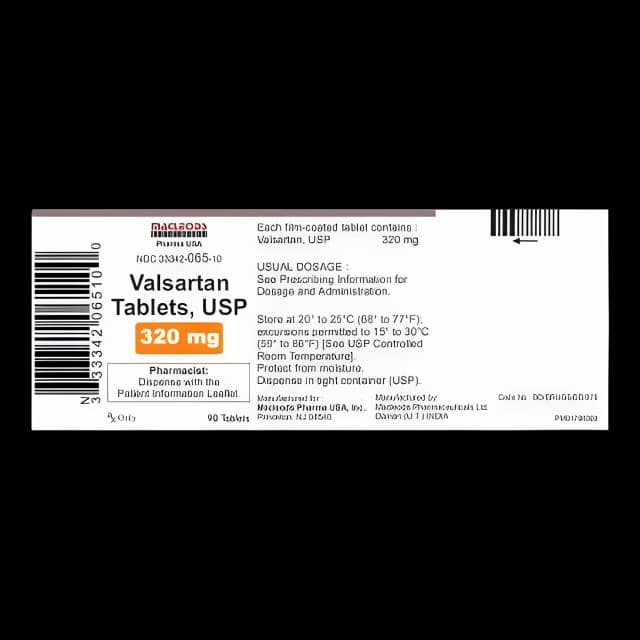Valsartan 320mg Tablets for Blood Pressure Management