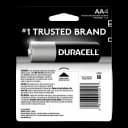 Alkaline Battery Duracell® Coppertop® AA Cell 1.5V Disposable 4 Pack