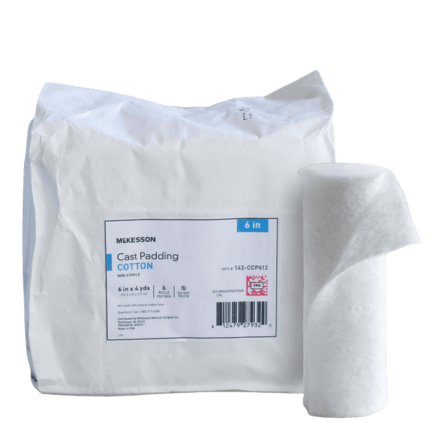 Undercast Padding, 6” x 4 yard, Cotton, Non Sterile