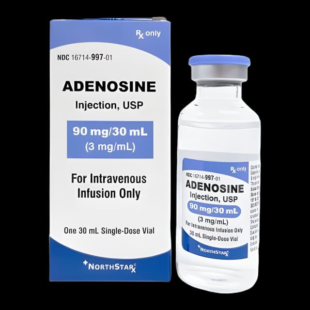 Adenosine, Preservative Free 3 mg / mL Injection Single-Dose Vial 30 mL