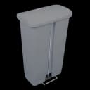 Trash Can Rubbermaid® Slim Jim® 13 gal. Rectangular Gray Plastic Step-On