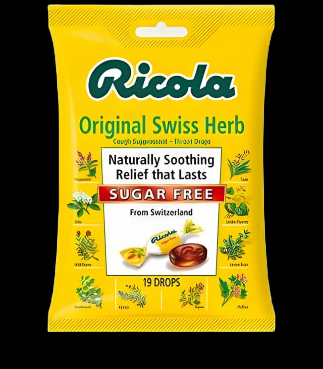 Ricola Sugar-Free Cough & Cold Relief Lozenges 19ct